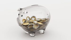 Transparent Piggy Bank